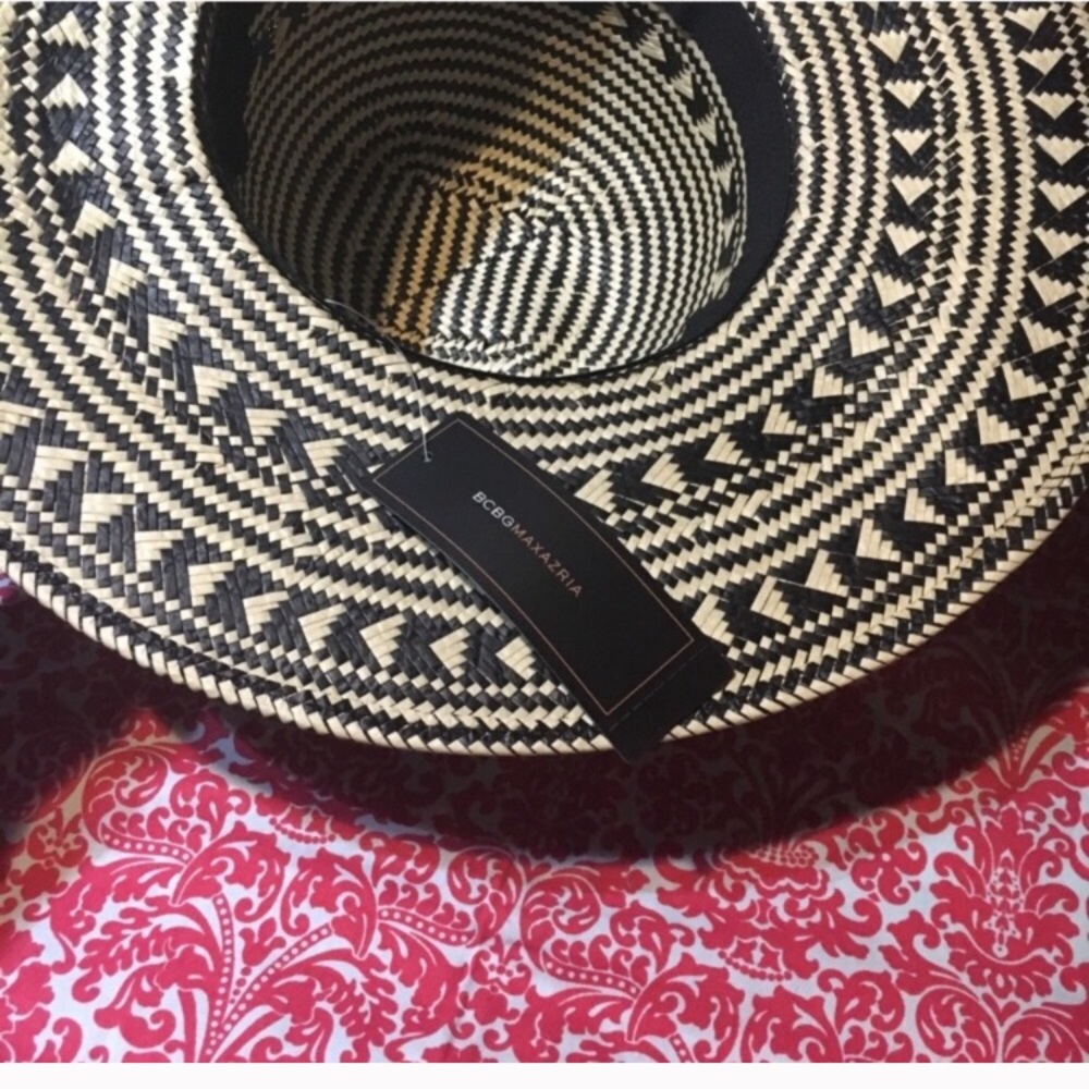 BCBGMaxAzria Summer Straw Hat Size Small - Picture 3 of 5